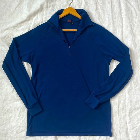 Patagonia Sweaters - Patagonia Quarter Zip Pullover Sweater Capilene Blue Size Extra Large